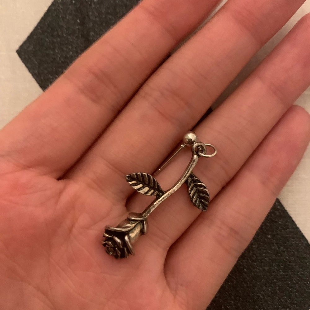 Rose earrings